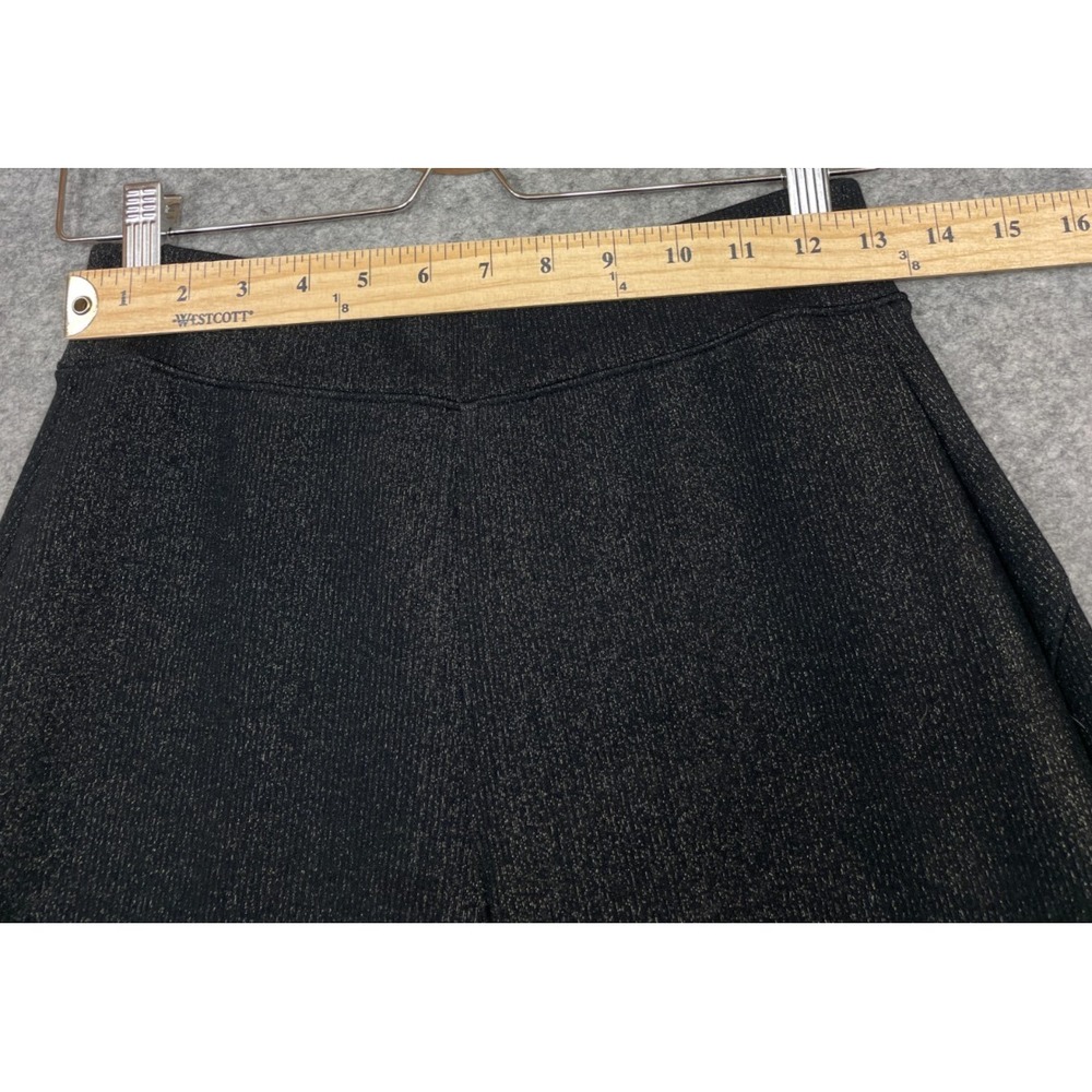Spanx AirEssentials Shimmer Wide Leg Pants Womens S Black Gunmetal Pull On - Picture 8 of 13